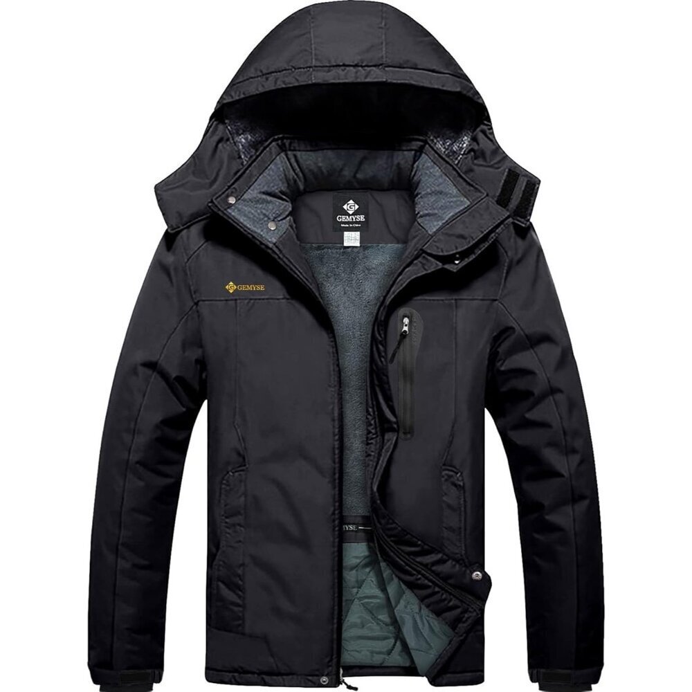 Men's Ski Snow Jacket Warm Winter Waterproof Coat Snowboard Rain Jacket Hooded W